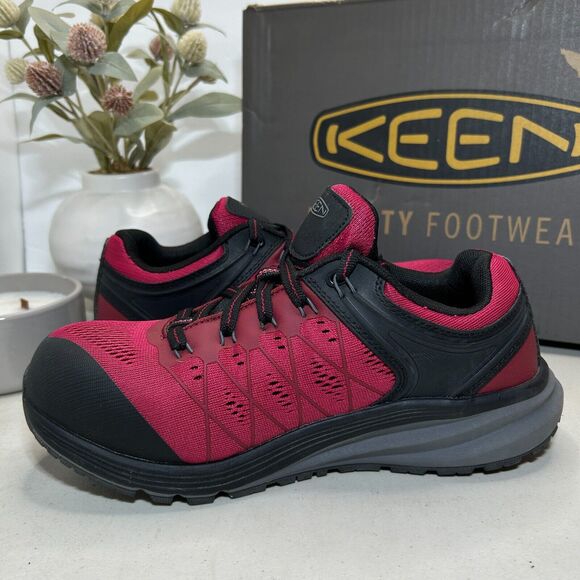 Keen Utility Vista Energy Lace Up Shoes Jam/Black Comp Toe Women's 9W NWB - Picture 6 of 10